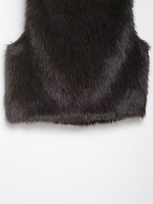 Chaleco de Piel Sintética Suelto y Casual para Mujer - Image 18