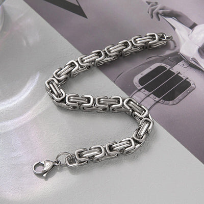 Pulsera de Cadena Dragón Imperial en Acero Inoxidable para Hombre - Resistente al Desvanecimiento