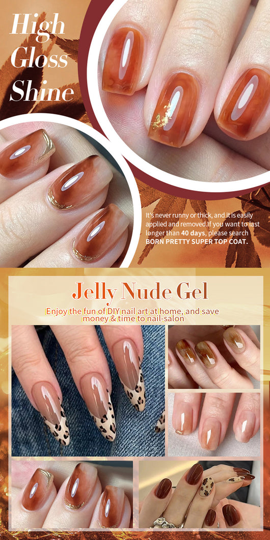 Esmalte de Uñas Gel UV Transparente Efecto Gelatina Fotocurable - Image 98