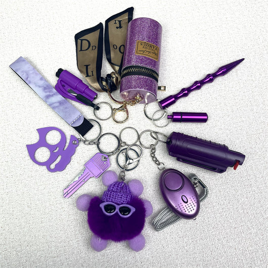 Set de Pulsera Llavero con Bolsa de Bolas de Pelo - Accesorios 4 en 1 - Image 93