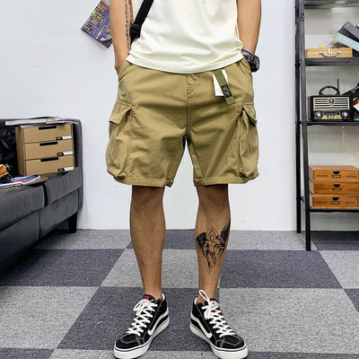 Pantalones Cortos Cargo Tácticos de Camuflaje con Múltiples Bolsillos