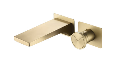 Grifo Mezclador de Cobre Empotrado para Lavamanos - Image 3