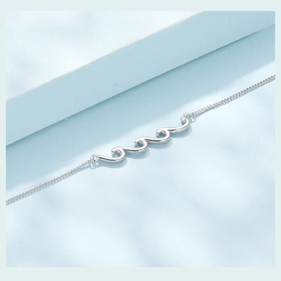 Pulsera Tobillera de Plata Esterlina S925 Azul HAILANG - Image 14
