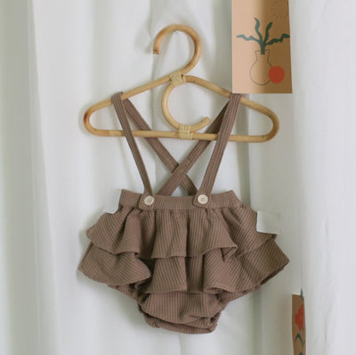 Vestido Romper de Lino y Algodón con Tirantes para Bebé Niña - Diseño Floral Vintage Primavera Verano - Image 9