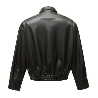 Chaqueta de Cuero Acolchada Estilo Locomotora American Street - Image 14