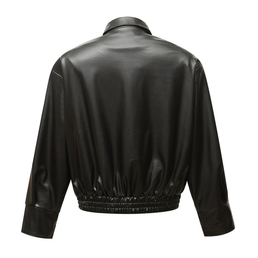 Chaqueta de Cuero Acolchada Estilo Locomotora American Street - Image 14