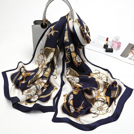 Pañuelo de Seda Versátil para Mamá - Diseño Elegante Multiusos - Image 2