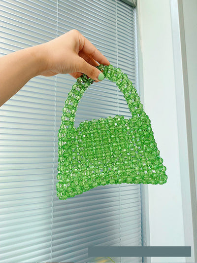 Bolsa Tejida Cuadrada Portátil para Mujer - Diseño Veraniego - Image 10