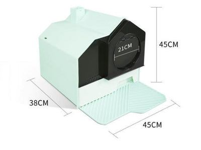 Arenero para Gatos Cerrado Antiderrames con Cajón Extraíble y Control de Olores - Image 7