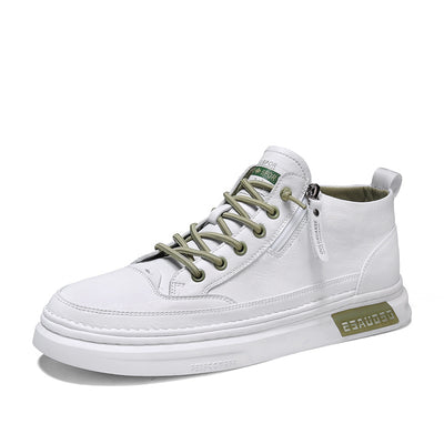 Tenis Casuales de Cuero Suave para Hombre con Caña Alta - Image 2