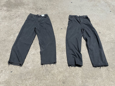 Jeans Negros Desgastados con Efecto Vintage Destruido - Image 8