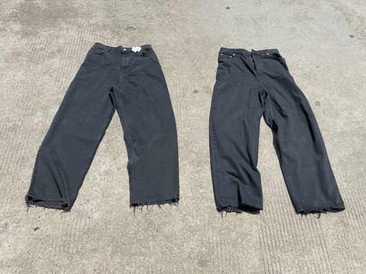 Jeans Negros Desgastados con Efecto Vintage Destruido - Image 8