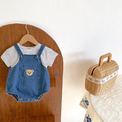 Shorts Infantiles Estilo Coreano con Tirantes para Niños - Image 8