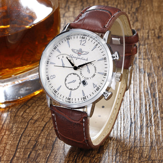 Reloj de Pulsera Cuarzo Minimalista para Hombre con Correa Ajustable