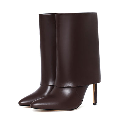 Botas de Cuero Genuino con Diseño Minimalista para Mujer - Image 9