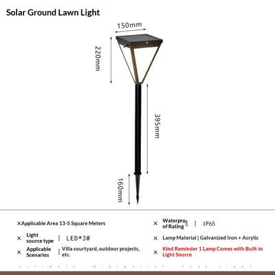 Luz Solar LED para Jardín - Diseño Minimalista Resistente al Agua - Image 6