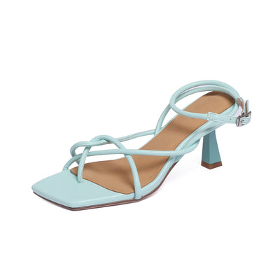 Sandalias Romanas para Mujer con Tacón Alto, Hebilla y Suela Gruesa - Image 10