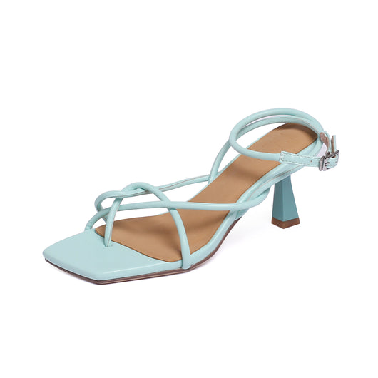 Sandalias Romanas para Mujer con Tacón Alto, Hebilla y Suela Gruesa - Image 10