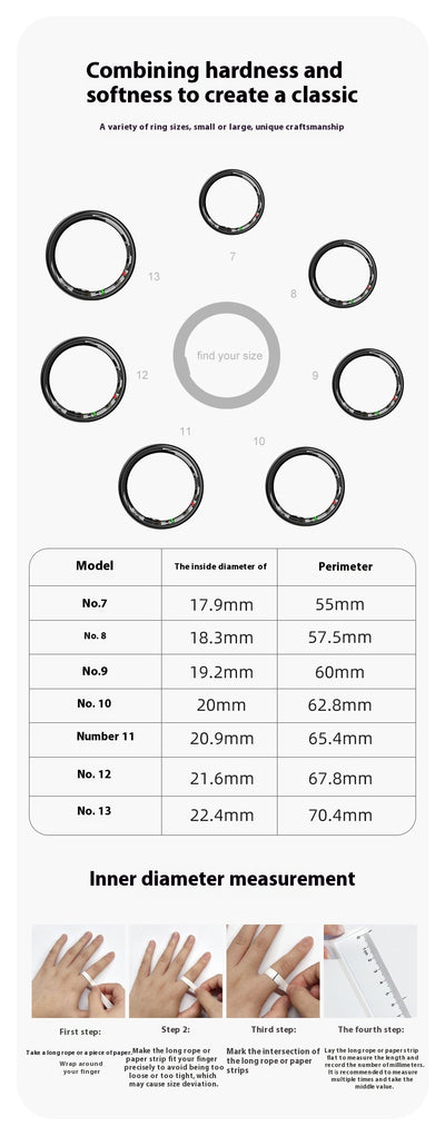 Anillo Inteligente R08 - Monitoreo de Oxígeno, Sueño y Salud - Image 18