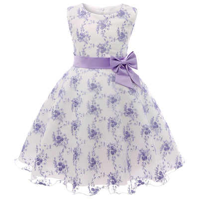 Vestido Princesa Niña con Encaje y Bordados - Image 6
