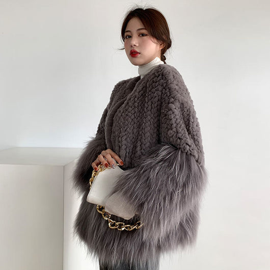 Abrigo de Piel Sintética Tejido Mujer - Diseño Elegante Rejuvenecedor - Image 8