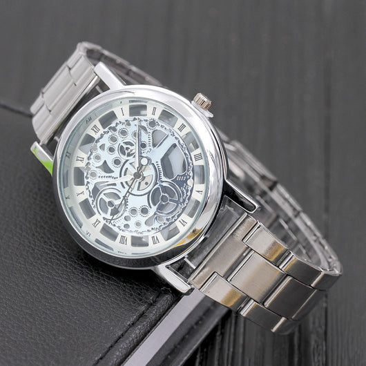 Reloj de Hombre Hueco de Aleación con Movimiento de Cuarzo - Diseño Moderno - Image 9