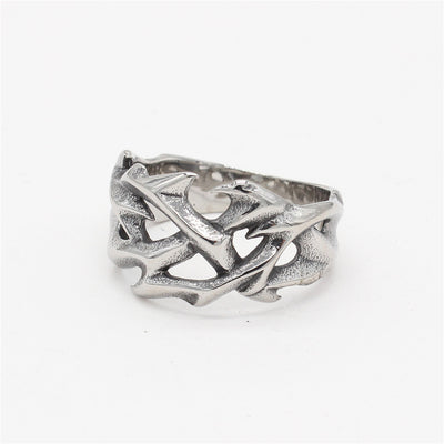 Anillo de Acero Titanio para Hombre con Diseño Dragón Totem - Image 4