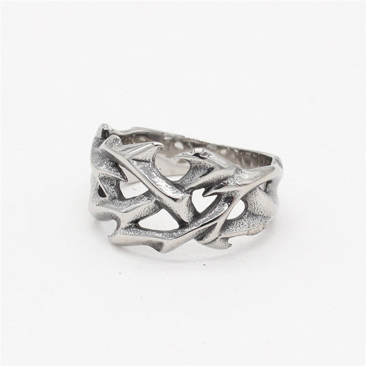 Anillo de Acero Titanio para Hombre con Diseño Dragón Totem - Image 4