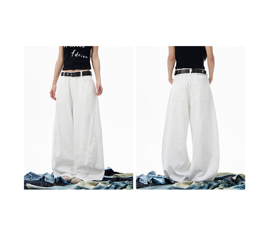 Pantalones Casuales de Verano Blancos Unisex Estilo Americano - Image 19