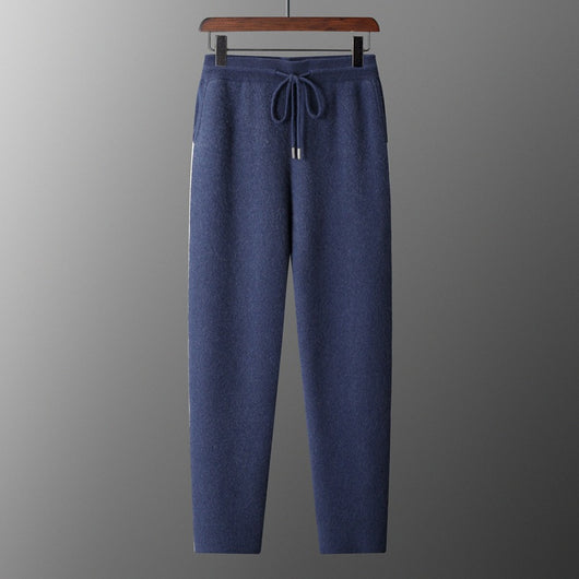 Pantalones de Punto Cashmere Grueso para Hombre - Cómodos y Versátiles - Image 4