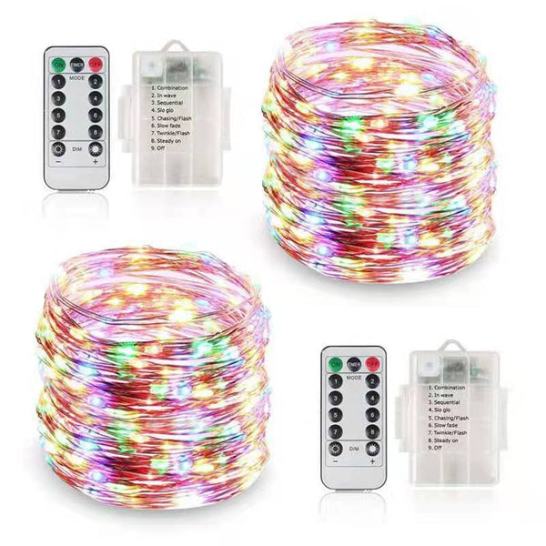 Guirnalda de Luces LED con Alambre de Cobre - 3 Pilas AA