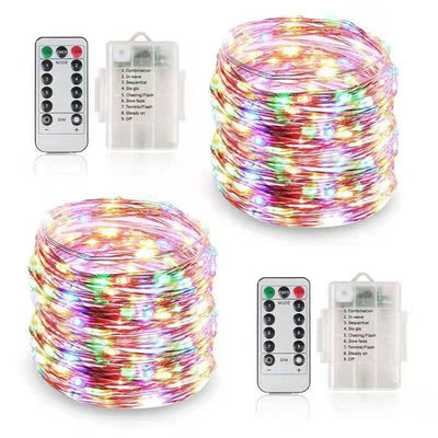 Guirnalda de Luces LED con Alambre de Cobre - 3 Pilas AA