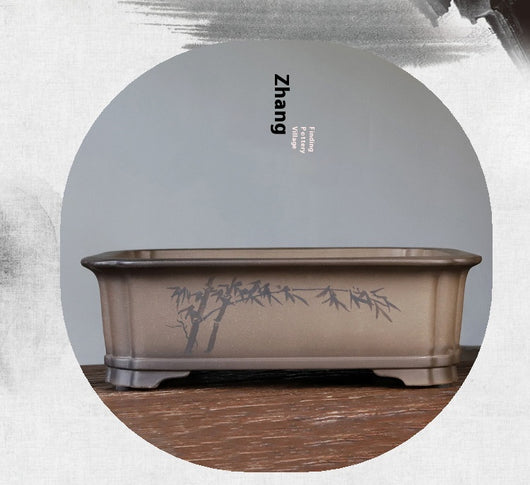 Maceta Artesanal de Arcilla Púrpura Yixing - Diseño Floral Exclusivo - Image 9