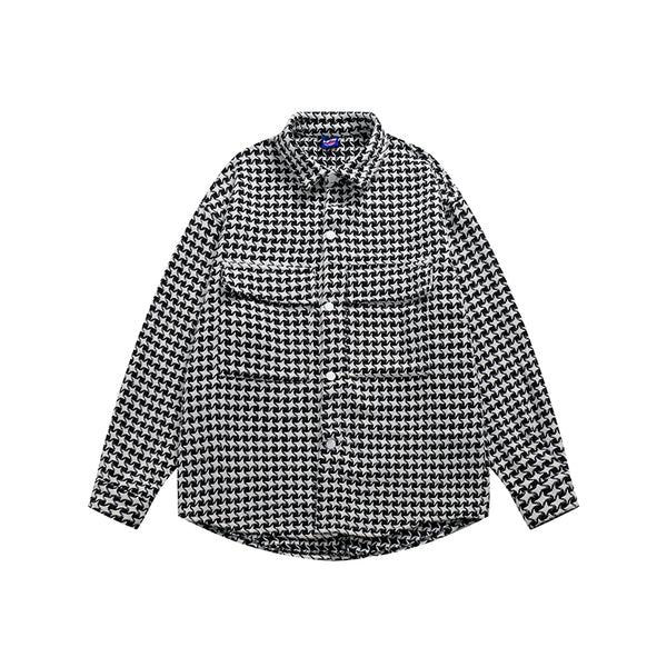 Camisa Cuadros Pájaro Americano - Abrigo Holgado y Versátil - Image 3