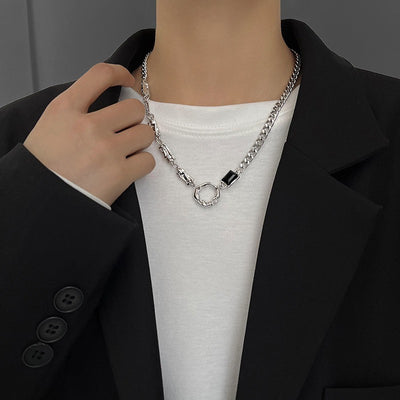 Collar de Acero Titanio para Hombre - Diseño Minimalista Que No Se Desvanece - Image 36
