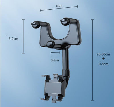 Soporte Giratorio para Teléfono en Espejo Retrovisor - Compatible con Todos los Móviles - Image 24