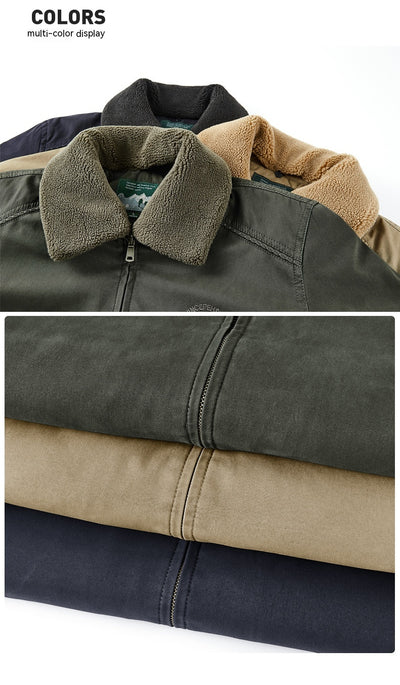 Abrigo de Trabajo Acolchado para Hombre con Forro Polar Grueso - Image 7