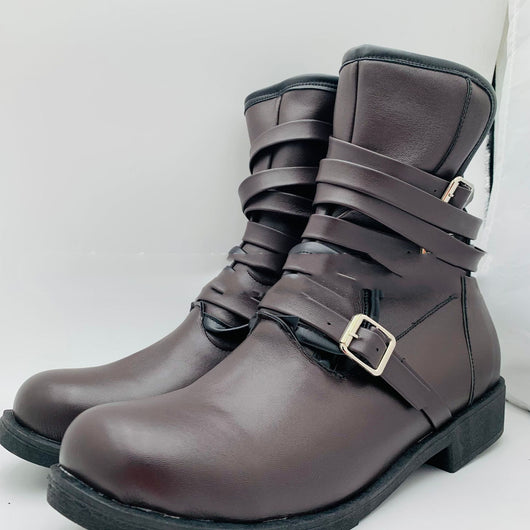 Botas Casuales de Hombre con Cierre Lateral, Punta Redonda y Tacón Robusto - Image 12