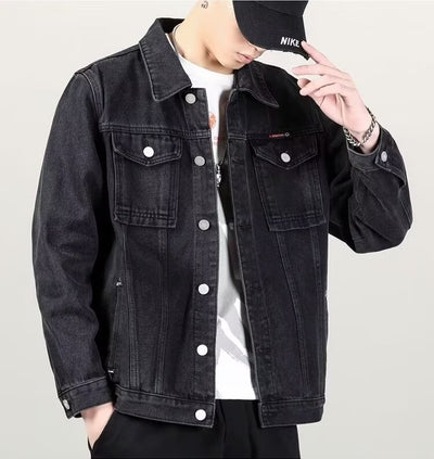 Chaqueta Denim Vintage Desgastada para Hombre - Image 18