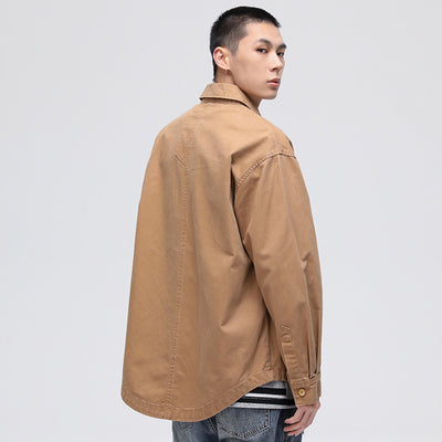 Chaqueta Camisa Suelta para Hombre - Estilo Moderno - Image 3