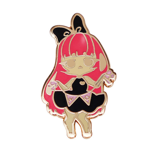 Broche de Metal Adorable con Diseño de Niña Caricatura - Image 8