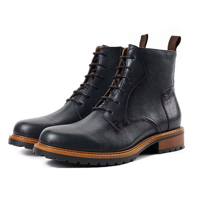Botas Martin de Cuero Altas Estilo Británico para Otoño e Invierno - Image 8