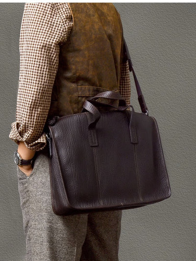 Bolso Ejecutivo de Cuero Grueso para Hombre - Image 18