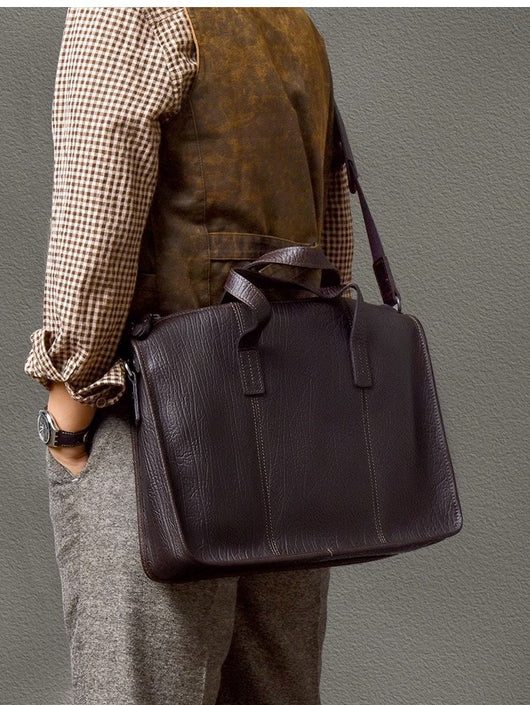 Bolso Ejecutivo de Cuero Grueso para Hombre - Image 18