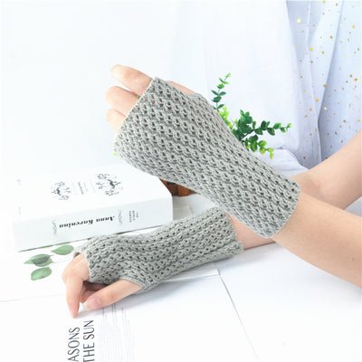 Guantes Tejidos sin Dedos para Mujer - Diseño Casual y Versátil