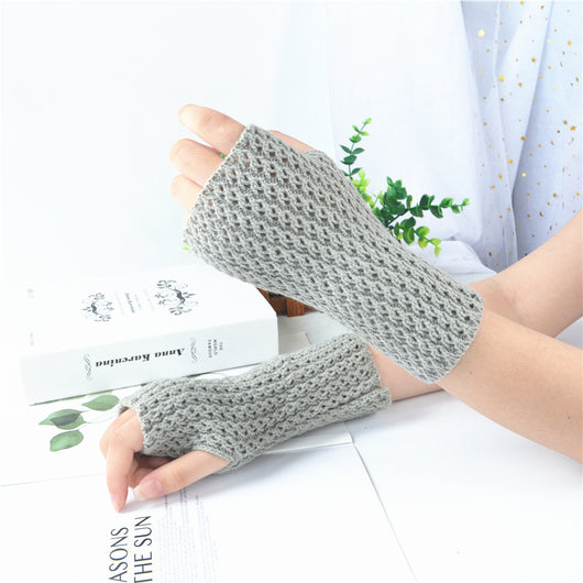 Guantes Tejidos sin Dedos para Mujer - Diseño Casual y Versátil