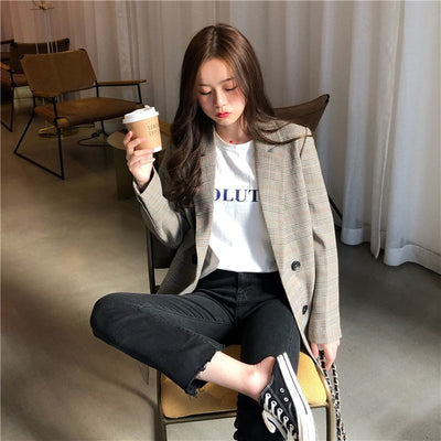 Blazer Corto de Manga Larga para Primavera y Otoño - Image 23