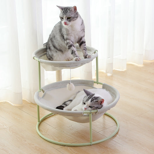 Tumbona Elevada de Madera para Gato - Image 9
