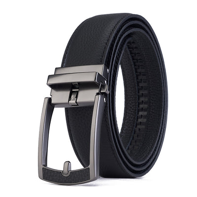 Cinturón de Cuero para Hombre con Hebilla Automática y Textura Grabada - Image 5
