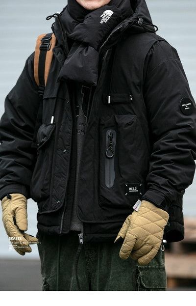 Chaqueta Acolchada de Trabajo Impermeable con Capucha y Múltiples Bolsillos - Image 31